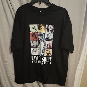 Taylor Swift Black Graphic Tee - The Eras Tour Size Small